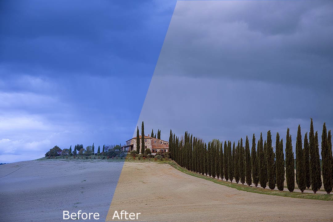 White Balance Photoshop - Before and After