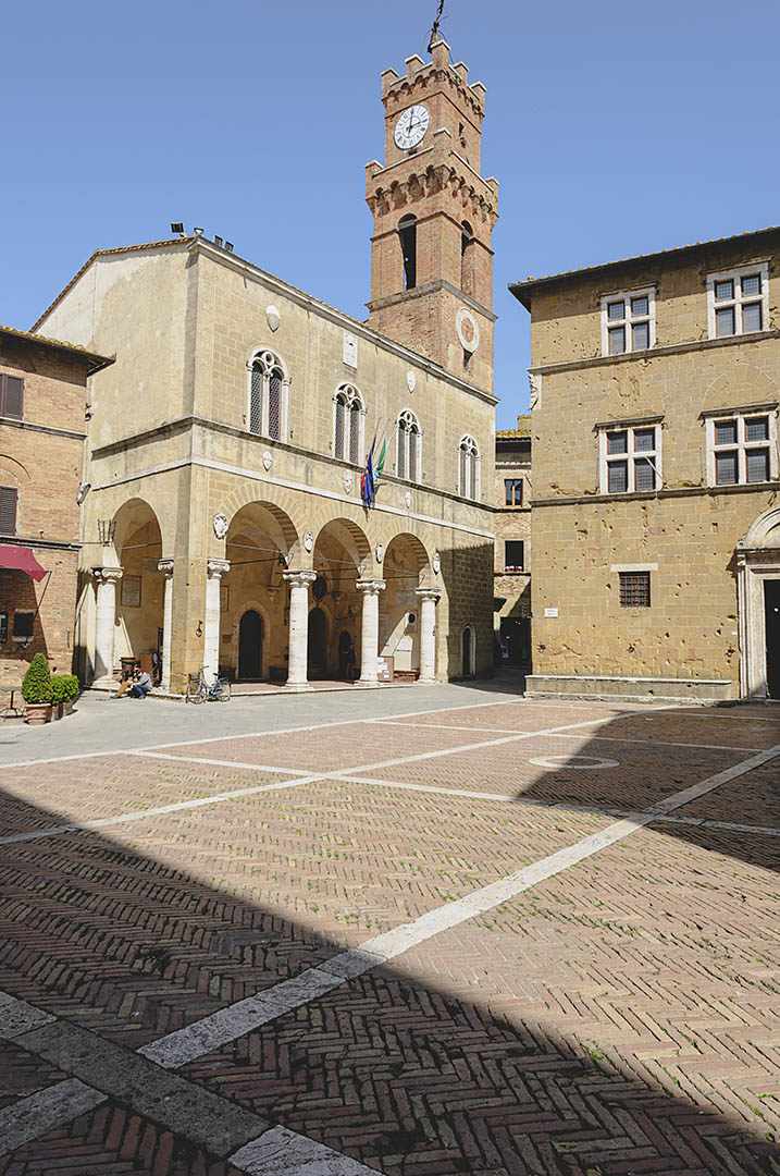 Pienza. Piazza Pio II